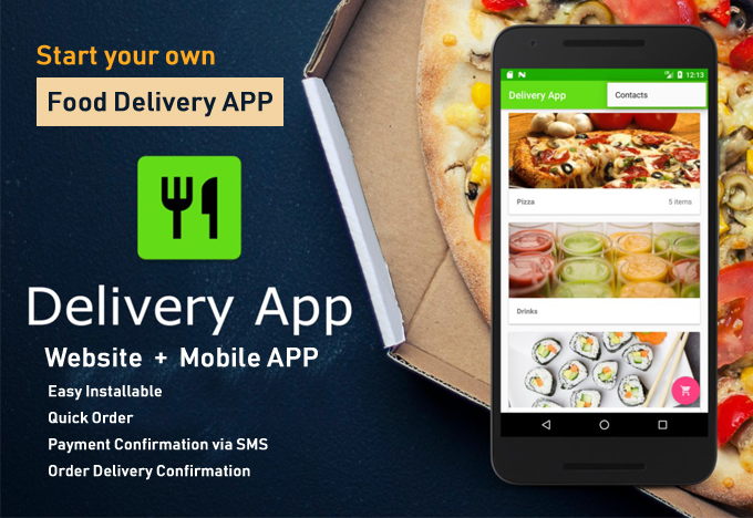 Customized Food & Grocery  Delivery Website & Mobile APP